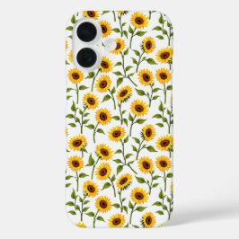 Coques iPhone 16 Golden Sunflower Bliss