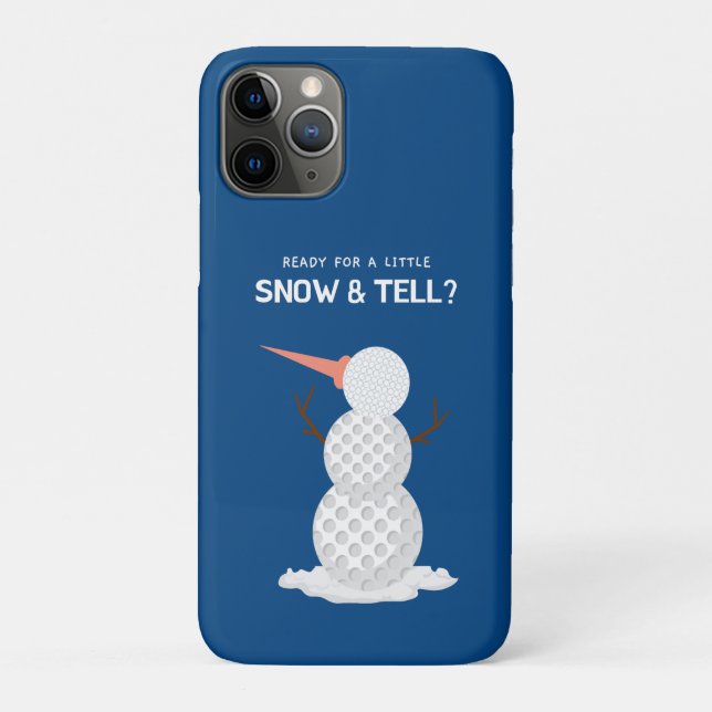 Coques Case-Mate iPhone Golf balle Snowman (Dos)