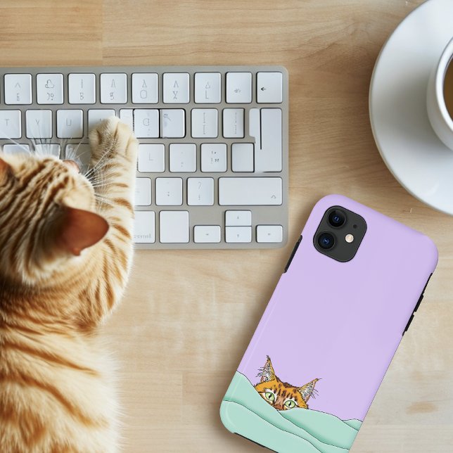 Coques Case-Mate iPhone Good Morning Orange Cat Funny (Créateur téléchargé)