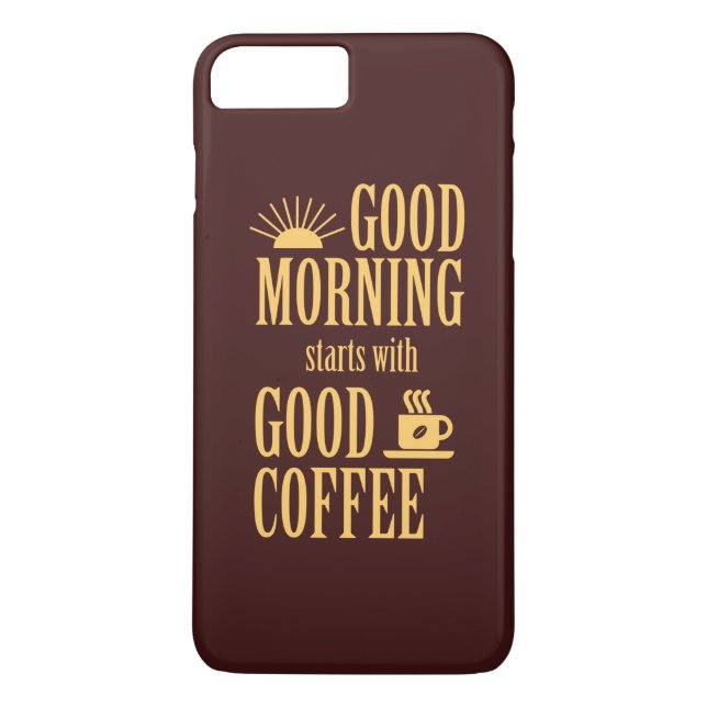 Coques Case-Mate iPhone Good morning starts with good coffee (Dos)
