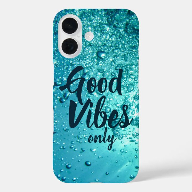 Coques Case-Mate iPhone Good Vibes et Cool Blue Water (Verso)