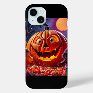 Coque Pour iPhone 15 Goofy Halloween Citrouille iPhone 15 Coque—Cadeau 