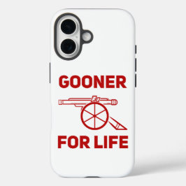 Coques iPhone 16 Gooner pour la vie Arsenal