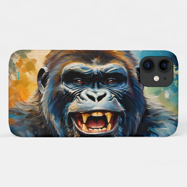Coques Case-Mate iPhone Gorilla grand sourire (Dos (Horizontal))