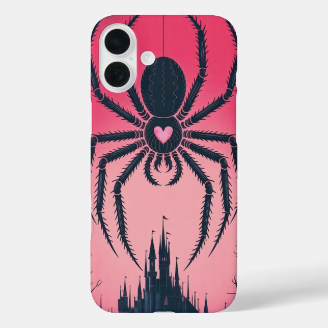 Coques Case-Mate iPhone Gothic Spider Castle Silhouette Phone Case (Verso)