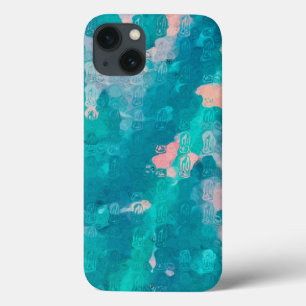 Etui iPhone 13 Gouttes de pluie Abstrait