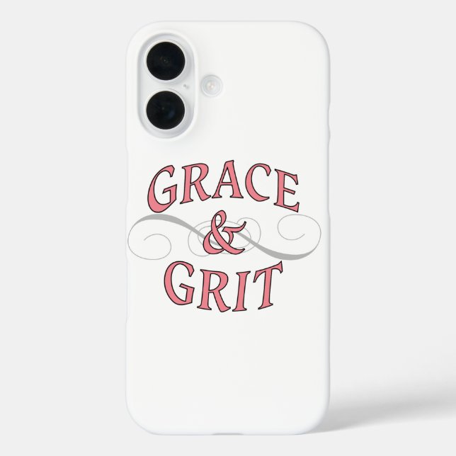 Coques Case-Mate iPhone Grace & Gris en rose et gris (Verso)