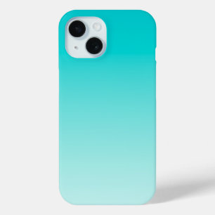 Coque Pour iPhone 15 gradient aqueux turquoise