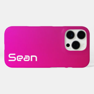 Coques iPhone 16 Pro Gradient rose-violet - Personnalisé avec votre nom