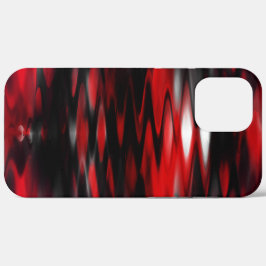 Case-Mate iPhone Case Gradient rouge à noir fonds formant zigzag abstrai