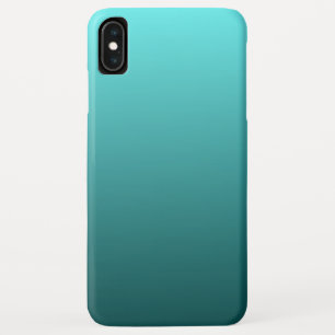 Coque Pour iPhone XS Max Gradient Turquoise Aqua