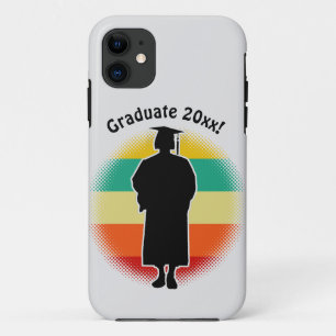 Case-Mate iPhone Case Graduation Rétro Casquette et femme fille diplômée