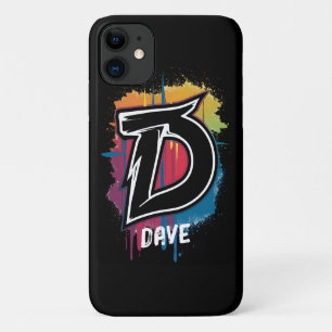 Case-Mate iPhone Case Graffiti Style Lettre "D" Monogramme personnalisab