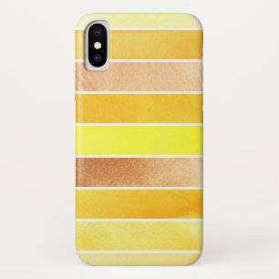 Coque Case-Mate Pour iPhone grand arrière - plan jaune d'aquarelle - aquarelle