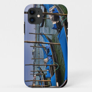 Coque iPhone 11 Grand Canal avec des gondoles alignées