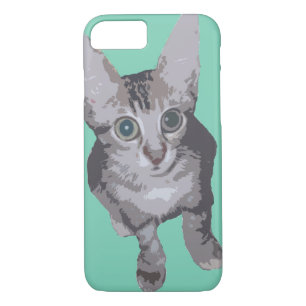 Coque iPhone 7 Grand chaton de yeux