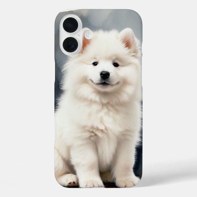 COQUES Case-Mate iPhone GRAND CHIEN SAMOYEN BLANC FLUFÉ (Verso)