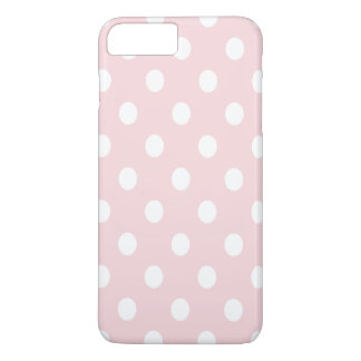 Coque Case-Mate Pour iPhone Grand pois - blanc sur pâle - rose