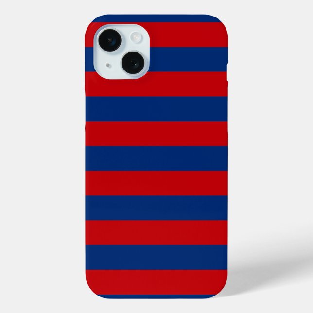 Coques Case-Mate iPhone Grand Thème Nautique Style De Bandes Horizontales (Verso)