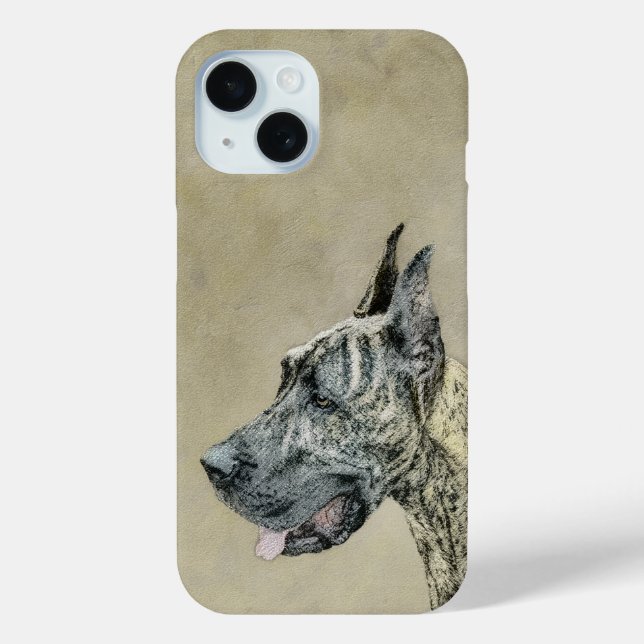 Coques Case-Mate iPhone Grande Danse (Brindle) Peinture - Art Chien origin (Verso)