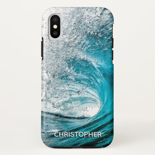 Coques Case-Mate iPhone Grande éclaboussure de ressac pour ajouter votre (Dos)