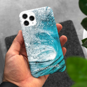 Coque Pour iPhone 14 Grande éclaboussure de ressac pour ajouter votre