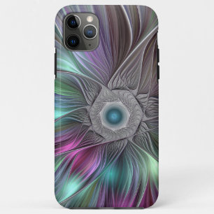 Case-Mate iPhone Case Grande Fleur colorée Abstraite Trippy Fractal Art