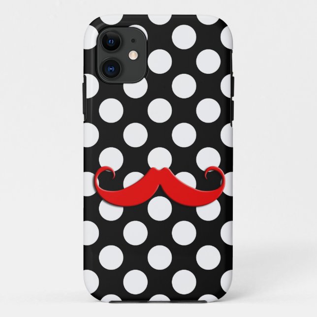 Coques Case-Mate iPhone Grande moustache rouge (Dos)