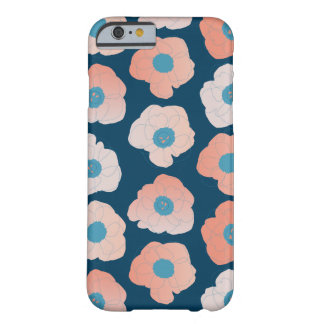 Coque Barely There iPhone 6 grande pêche de bruit de bruit de pavot sur la