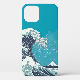 Case-Mate iPhone Case Grande vague et Mont Fuji vintage bois japonais