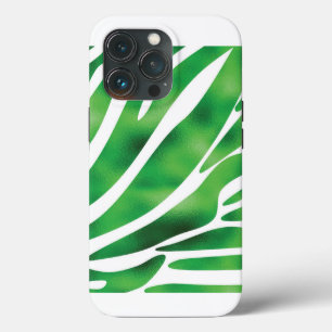 Case-Mate iPhone Case Grandes Abstraites vertes et blanches