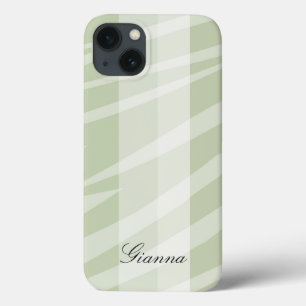 Coques Pour iPhone Grandes zèbres blanches à la menthe