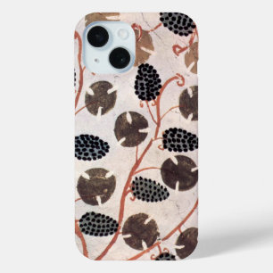 COQUE POUR iPhone 15 GRAPES ET VIGNES DE CÉRÉALES ÉGYPTIENNES ANCIENNES