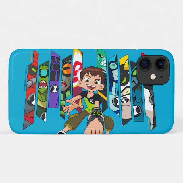 Coques Case-Mate iPhone Graphique de collection d'Aliens Ben 10 (Dos (Horizontal))