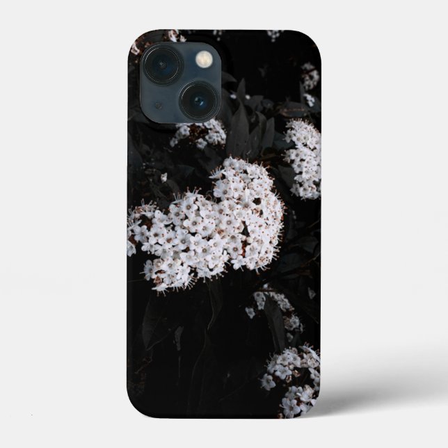 Coques Case-Mate iPhone Graphique de fleurs blanches (Verso)