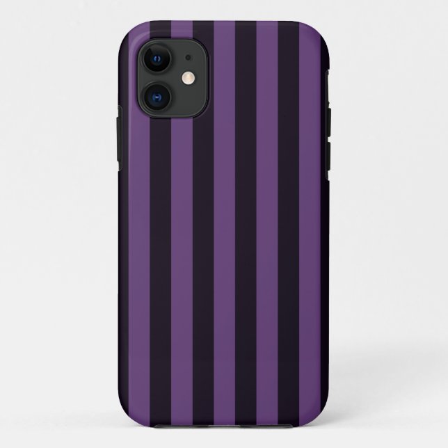 Coques Case-Mate iPhone Graphique des rayures mauves pourpres (Dos)