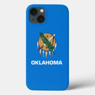 iPhone 13 Case Graphique Drapeau de l'état de l'Oklahoma dynamiqu
