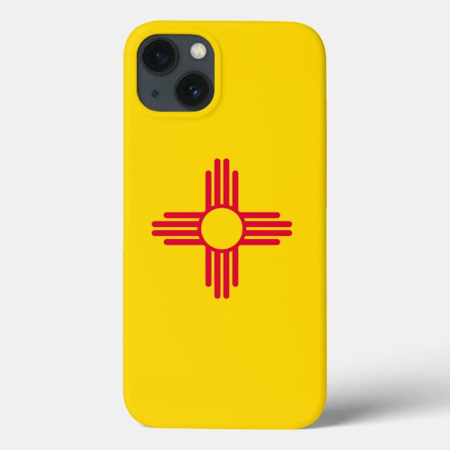 Coques Case-Mate iPhone Graphique Drapeau de l'état du Nouveau-Mexique dyn (Verso)