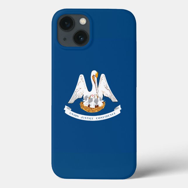 Coques Case-Mate iPhone Graphique Drapeau Dynamique Louisiane sur un (Verso)