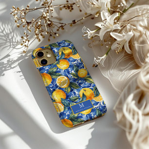 Case-Mate iPhone Case Gras Bleu Italien Positano Citron