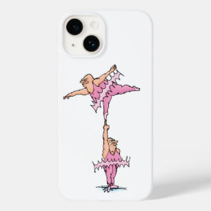 Coque Pour iPhone 14 Gras Guys dans Ballet Tutus Rose Illustration