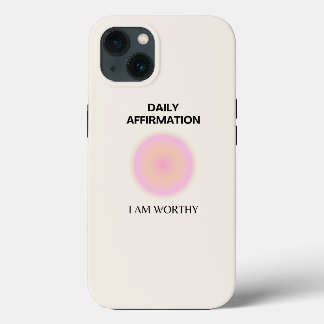 Coques Case-Mate iPhone Gratitude Quotidienne Affirmation Spirituelle Posi (Verso)