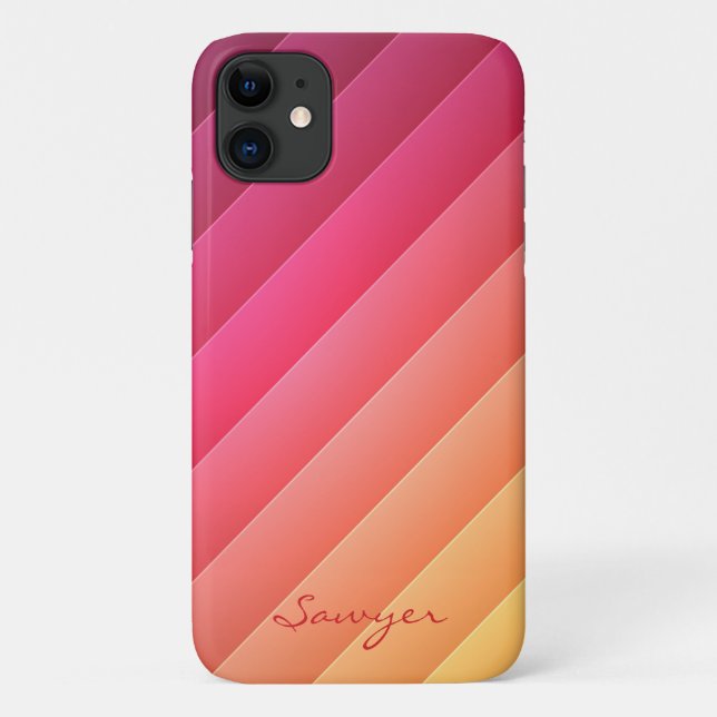 Coques Case-Mate iPhone Gratté rose et jaune (Dos)