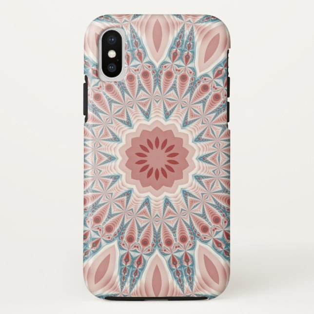 Coques Case-Mate iPhone Grattez moderne Kaleidoscope Mandala art fractal (Dos)