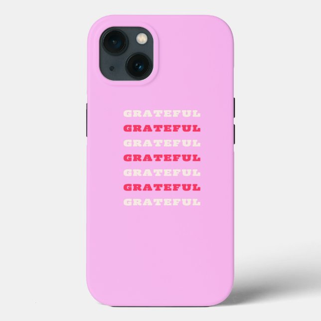 Coques Case-Mate iPhone Gratuit, Remerciements, Citation De Gratitude, Ros (Verso)