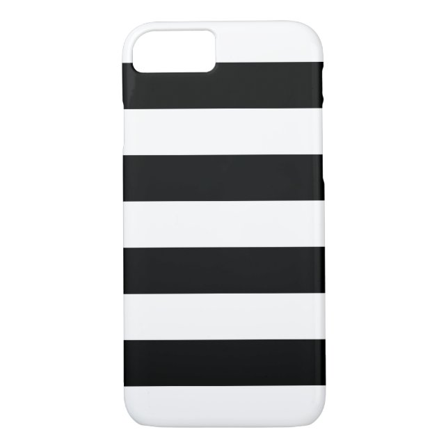 Coques Case-Mate iPhone Gravé (noir et blanc) | Horizontal) Téléphone (Dos)