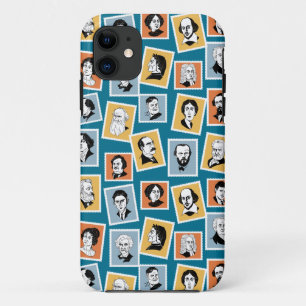 Case-Mate iPhone Case Great writers, poets and playwrights on stamps-1