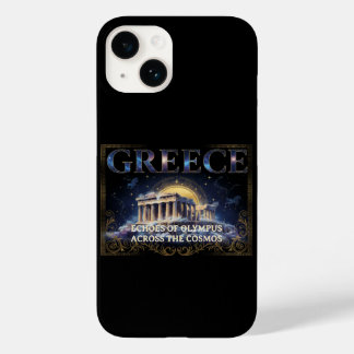 Coque Pour iPhone 14 Grèce Cosmique Temple Ancien Art Céleste
