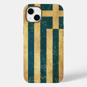 Coque Pour iPhone 14 Plus Grèce Drapeau Vintage Grunge