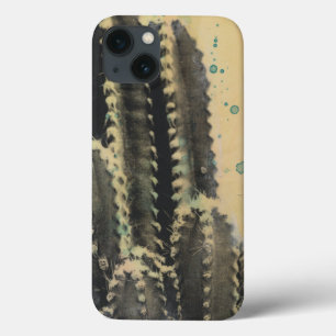 Coques Pour iPhone Green Cactus on Yellow Background